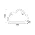 CLOUD, 48 NEON LED LIGHTS WITH BATTERIES (3xAA)/USB, WARM WHITE, IP20, 29.5x2x18.5cm