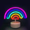 RAINBOW, 66 NEON LED LAMPS WITH BATTERY (3xAA) / USB, RGB, IP20, 23x10x19.5cm
