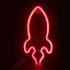ROCKET, 87 NEON LED LIGHTS WITH BATTERIES (3xAA)/USB, RED, IP20, 13.5x2x27cm