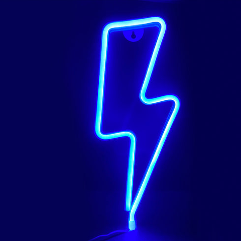 ΑΣΤΡΑΠΗ, 98 NEON LED ΛΑΜΠΑΚΙΑ ΜΕ ΜΠΑΤΑΡΙΑ (3xAA)/USB, ΜΠΛΕ, IP20, 34x2x13cm X04986318
