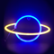 ΠΛΑΝΗΤΗΣ, 116 NEON LED ΛΑΜΠΑΚΙΑ ΜΕ ΜΠΑΤΑΡΙΑ (3xAA)/USB, ΧΡΥΣΟ & ΜΠΛΕ, IP20, 17.5x2x30cm X041166319
