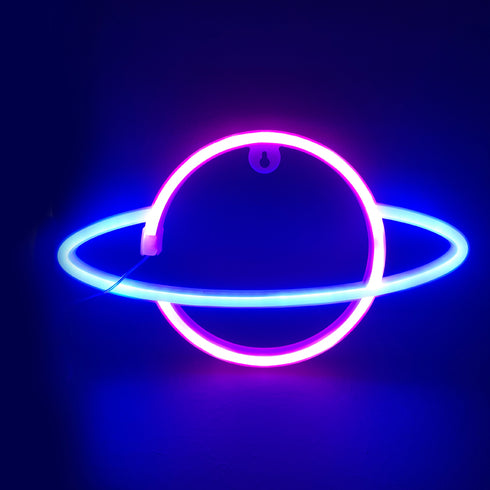 ΠΛΑΝΗΤΗΣ, 108 NEON LED ΛΑΜΠΑΚΙΑ ΜΕ ΜΠΑΤΑΡΙΑ (3xAA)/USB, ΡΟΖ & ΜΠΛΕ, IP20, 17.5x2x30cm X041087319