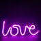 LOVE, 118 NEON LED ΛΑΜΠΑΚΙΑ ΜΕ ΜΠΑΤΑΡΙΑ (3xAA)/USB, ΡΟΖ, IP20, 35.5x2x13cm X041187322