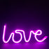 LOVE, 118 NEON LED ΛΑΜΠΑΚΙΑ ΜΕ ΜΠΑΤΑΡΙΑ (3xAA)/USB, ΡΟΖ, IP20, 35.5x2x13cm X041187322