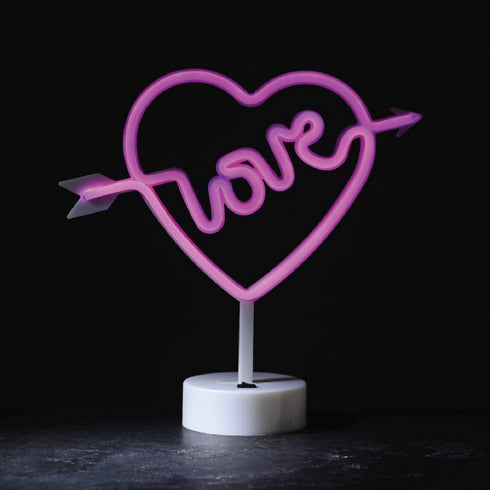 LOVE, 200 NEON LED ΛΑΜΠΑΚΙΑ ΜΕ ΜΠΑΤΑΡΙΑ (3xΑΑ)/USB, ΡΟΖ, IP20, 29*10*28.5 F042007333