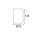 ^ WHITE CANDLE, 1 LED LAMP BAT (2xAA) & ON / OFF IR TELEPH., HOT WHITE, IP20, φ7.5x12.5cm