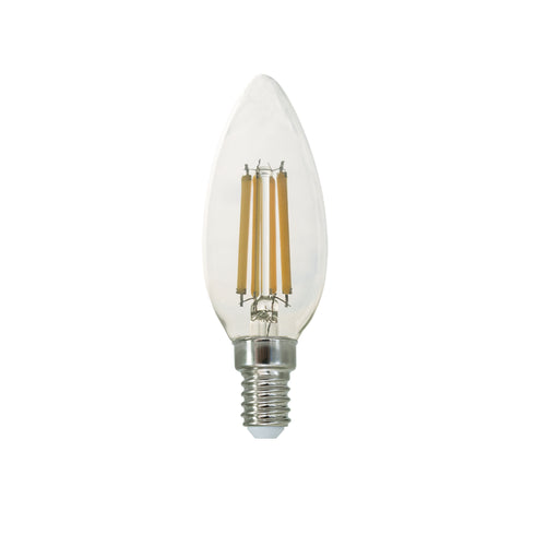 LED FILAMENT E14 C35 7W 4000K 230V AC 880LM RA80 FLAM7NW