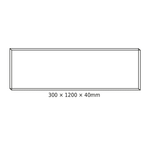 CEILING ALUM FRAME 30x120x4cm FOR PILO LED PANELS (NO SCREWS) FR301204