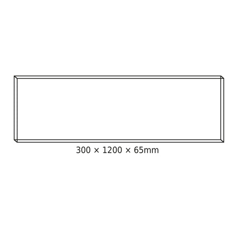 CEILING ALUM FRAME 30x120x6.5cm FOR OTIS*N, ROVE, DEBA & TREGO LED PANELS (WITH SCREWS) FR3012065