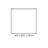 CEILING ALUM FRAME 60x60x6.5cm FOR OTIS*N, ROVE, DEBA & TREGO LED PANELS (WITH SCREWS) FR606065