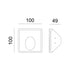LED ΓΥΨΙΝΟ TRIMLESS Φ/Σ MAVIS ΕΜΜΕΣΟΥ ΦΩΤΙΣΜΟΥ CREE 1.5W 3000K 150LM 230V AC RA80 G8004LED