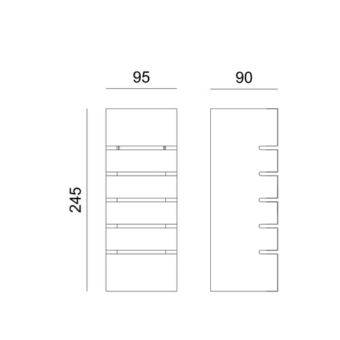 ΓΥΨΙΝΟ ΕΠΙΤΟΙΧΟ Φ/Σ 1XE14 PINTO 9,5x9x24,5CM G85041W