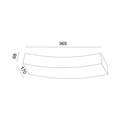 ΓΥΨΙΝΟ ΕΠΙΤΟΙΧΟ Φ/Σ 1XRX7S 118mm SHELF 36,5x17x6,8CM G85071W
