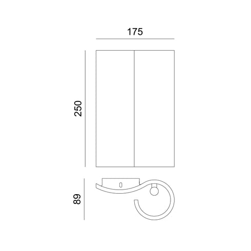ΓΥΨΙΝΟ ΕΠΙΤΟΙΧΟ Φ/Σ 2XG9 BOEK 17,5x9,8x25CM G85612W