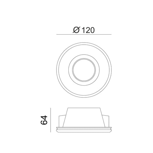 ΣΤΡΟΓΓΥΛΟ ΓΥΨΙΝΟ TRIMLESS ΣΠΟΤ ZOE GU10 G90021C