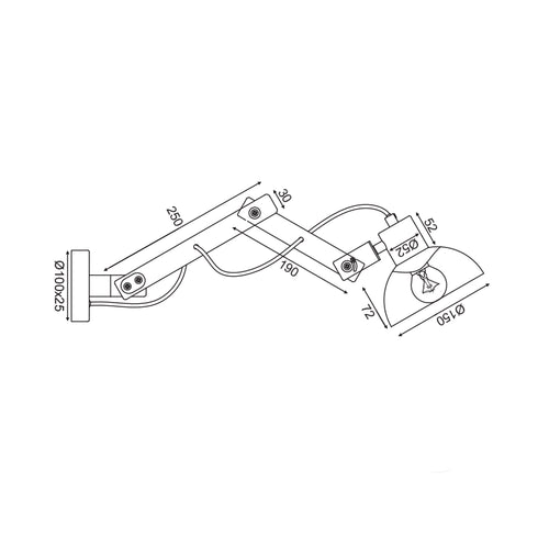 ΕΠΙΤΟΙΧΟ Φ/Σ 1ΧΕ27 ΛΕΥΚΟ ΜΕΤΑΛΛΟ+ΞΥΛΟ 15Χ20Χ65CM MARRON GN99W1WW