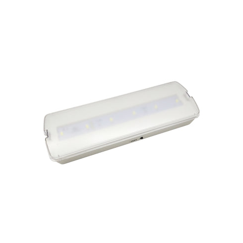 MAINTAINED/NON MAINTAINED EMERGENCY LED 4W 3HRS 200LM 6000K 230V&TESTBUTTON HAPES463M