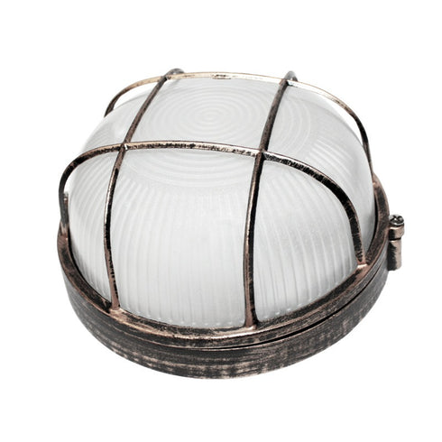 ΠΛΑΦΟΝΙΕΡΑ Ε27 Φ190 ΣΚΟΥΡΙΑ ΜΕ ΠΛΕΓΜΑ HI5011R