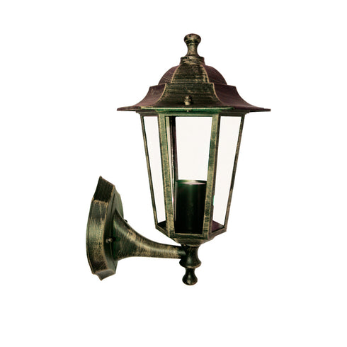 ΦΑΝΑΡΙ ΤΟΙΧΟΥ ΧΡΥΣΟ ΜΑΥΡΟ ΙΡ44 60W ΠΑΝΩ HI6021GB