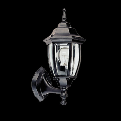 ΦΑΝΑΡΙ ΤΟΙΧΟΥ ΜΑΥΡΟ ΙΡ44 Ε27 60W ΠΑΝΩ RAL C0026 HI6171BMS