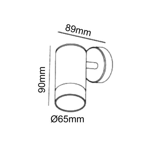 ΣΠΟΤ ΣΤΡΟΓΓΥΛΟ GU10 ΜΠΡΟΝΖΕ IP65 HI7032AL