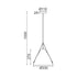 ΚΡΕΜΑΣΤΟ Φ/Σ 1ΧΕ27 ΛΕΥΚΟ ΜΕΤ/ΚΟ+ΔΕΡΜΑ D33XH100CM NAOMI HL41441P33WH