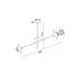 ^ ROOF F / S 2XG9 BRASS / BLACK MET / KO + GLASS 85X20XH51CM LAYLA