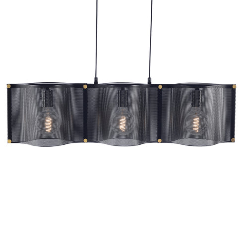 ΚΡΕΜΑΣΤΟ Φ/Σ 3ΧΕ27 ΜΑΥΡΟ ΜΕΤΑΛΛΙΚΟ 85X20XH120CM MORDOR HM843P85BK