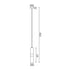 ΚΡΕΜΑΣΤΟ Φ/Σ 1XGU10 ΜΑΥΡΟ ΜΕΤΑΛΛΙΚΟ D8XH120CM DA VINCI HM851P6BK