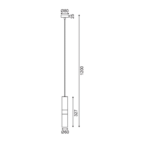 ΚΡΕΜΑΣΤΟ Φ/Σ 1XGU10 ΟΡΕΙΧΑΛΚΟ ΜΕΤΑΛΛΙΚΟ D8XH120CM DA VINCI HM851P6BR