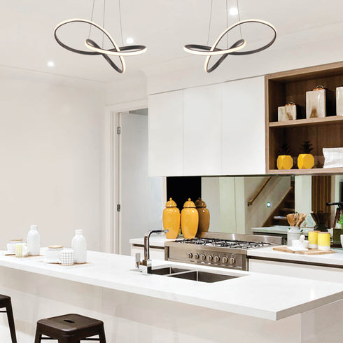 ΚΡΕΜΑΣΤΟ Φ/Σ LED 48W 3000K 2880LM ΜΑΥΡΟ ΑΛΟΥΜΙΝΙΟ 48Χ44XΗ120CM GORDIUS HM92LEDP48BK