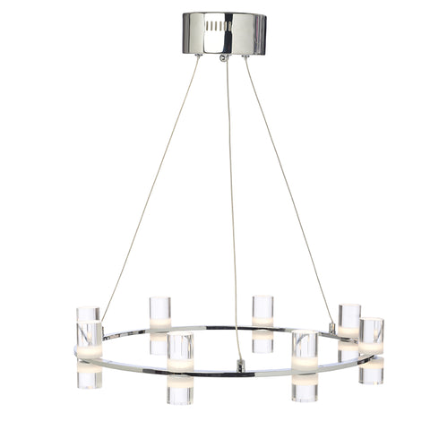 ΚΡΕΜΑΣΤΟ Φ/Σ LED2835 32W ΧΡΩΜΙΟ ΑΛΟΥΜΙΝΙΟ 3000Κ 2880LM D52XH131.5M IONIAN JNDP32LED52CH