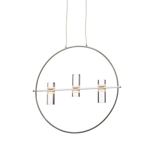 ΚΡΕΜΑΣΤΟ Φ/Σ LED2835 12W ΧΡΩΜΙΟ ΑΛΟΥΜΙΝΙΟ 3000Κ 1080LM D53XH173CM IONIAN JNEP12LED53CH