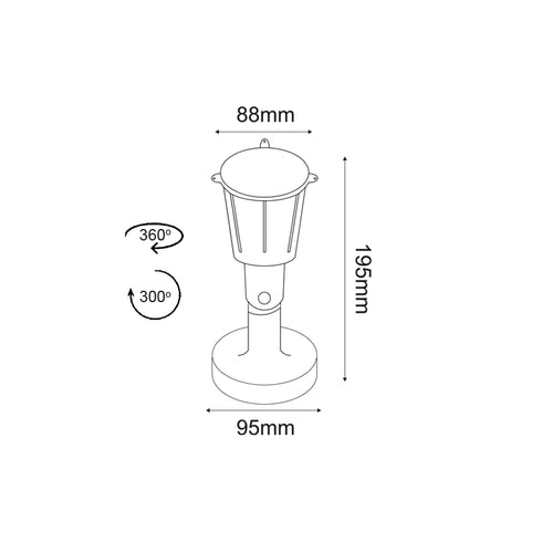 LED PP WHITE SPOT LIGHT230V IP54 6W 6000K 500Lm SMD120°Ra80 KERT660W