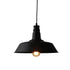 ΚΑΜΠΑΝΑ ΜΕΤΑΛΛΙΚΗ ΜΑΥΡΗ Φ36CM 1ΧE27 MINORE KS1290P36T1BK