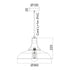 ΚΑΜΠΑΝΑ ΜΕΤΑΛΛΙΚΗ ΛΕΥΚΟ-ΧΡΥΣΟ Φ36CM 1ΧE27 MINORE KS1290P36T1GW