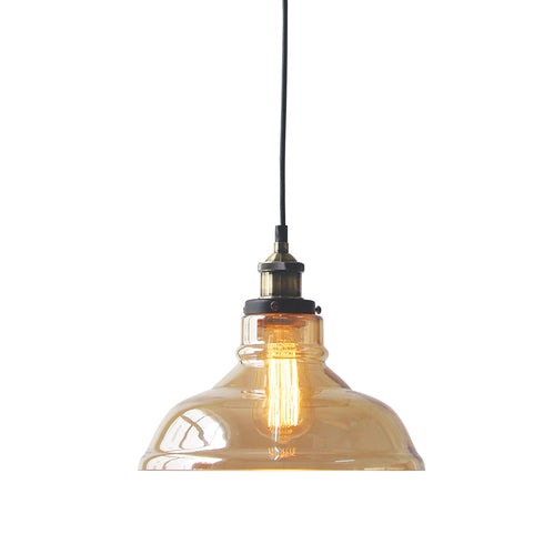 ΚΡΕΜΑΣΤΟ ΓΥΑΛΙΝΟ ΚΕΧΡΙΜΠΑΡΙ Φ28CM 1ΧE27 SMYRNA KS1295PAM1BK