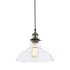 ΚΡΕΜΑΣΤΟ ΓΥΑΛΙΝΟ ΔΙΑΦΑΝΕΣ Φ28CM 1ΧE27 SMYRNA KS1295PCL1BK