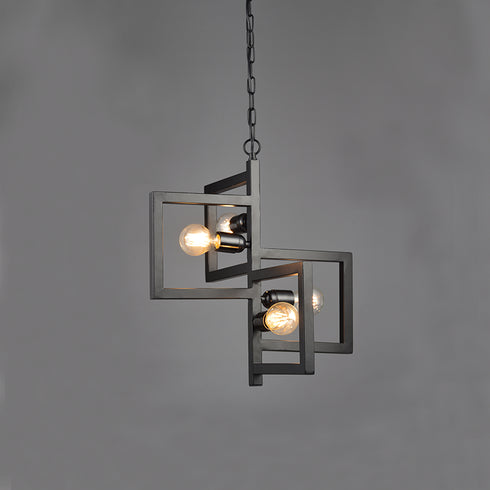 ΚΡΕΜΑΣΤΟ 4ΧΕ27 ΜΑΥΡΟ ΜΕΤΑΛΛΙΚΟ Φ42ΧΗ98CM SIRIUS KS14254BK
