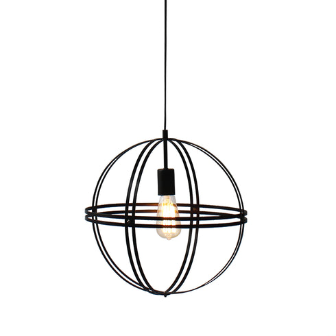 ΚΡΕΜΑΣΤΟ ΜΕΤΑΛΛΙΚΟ ΚΥΚΛΟΣ Φ40CM 1ΧE27 SIRENA KS1483P1BK