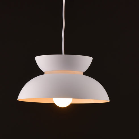 ΚΡΕΜΑΣΤΟ Φ/Σ 1ΧΕ27 ΛΕΥΚΟ ΜΕΤΑΛΛΙΚΟ D29XH120CM AEOLUS KS871P29WH