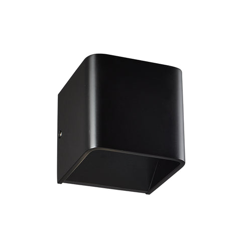 ΕΠΙΤΟΙΧΙΟ Φ/Σ LED ΜΑΥΡΟ UP-DOWN CUBE 1X3W 230V 3000K 30000hr NEPHELE L35037BK