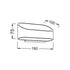 ΛΕΥΚΗ ΑΠΛΙΚΑ LED UP-DOWN 1X3W 230V 3000K 25000hrs NEPHELE L35039