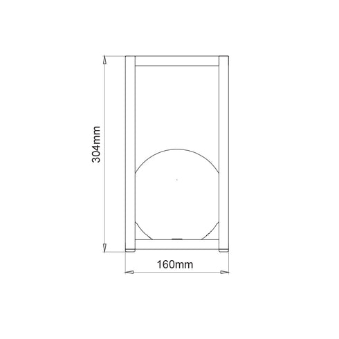 LED SMD BATTERY LUMINAIRE 1W 160LM 3.000K CARK GREY 160° CRI80 IP54 LG0665G
