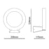 ^LED SMD WALL LUMINAIRE 8W 220LM 110° 230V AC 3.000K DARK GREY CRI80 IP54 30.000HRS