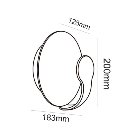 LED COB WALL LUMINAIRE 12W 580LM 120° 230V AC 3.000K MATT WHITE CRI80 IP65 30.000HRS LG1055W