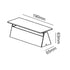 LED SMD WALL LUMINAIRE 7W 210LM 190° 230V AC 3.000K DARK GREY CRI80 IP54 30.000HRS LG1201G