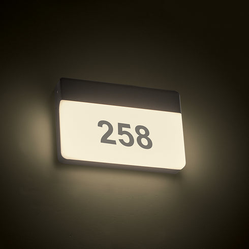 LED SMD WALL LUMINAIRE 13W 650LM 120° 230V AC 3.000K DARK GREY CRI80 IP65 30.000HRS LG1329G