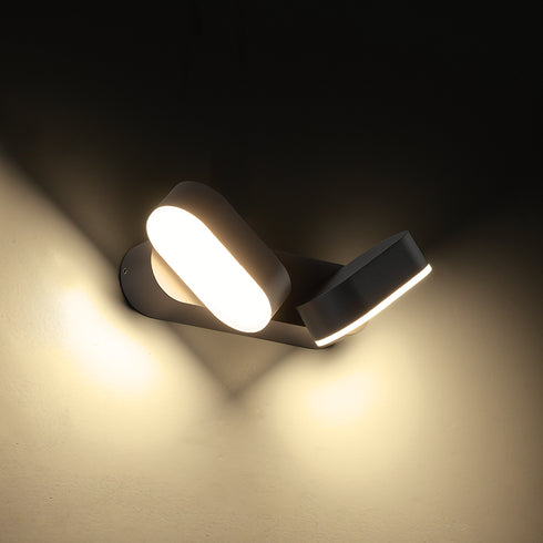 LED SMD WALL LUMINAIRE 13W 630LM 100° 230V AC 3.000K DARK GREY CRI80 IP54 30.000HRS LG1682G