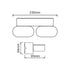 LED SMD WALL LUMINAIRE 13W 630LM 100° 230V AC 3.000K DARK GREY CRI80 IP54 30.000HRS LG1682G